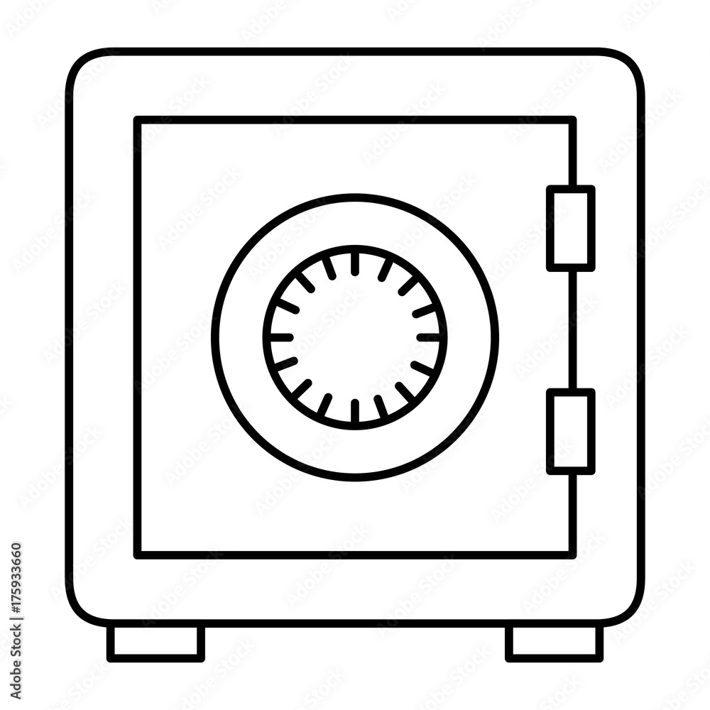 safe box isolated icon safe box isolated icon