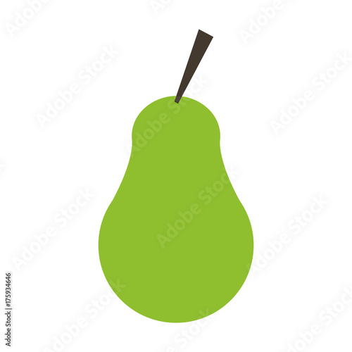 pear fruit icon image vector illustration design 