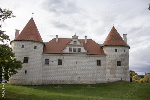 Livonia Order Castle was built in the middle of the 15th century. Bauska Latvia in autumn 