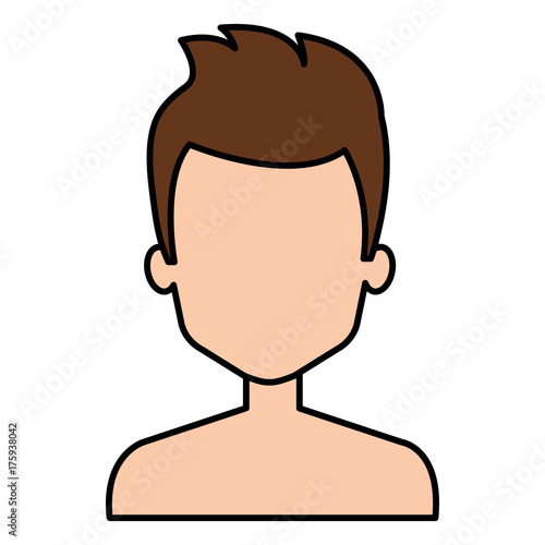 young man shirtless avatar character