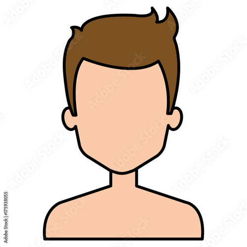 young man shirtless avatar character