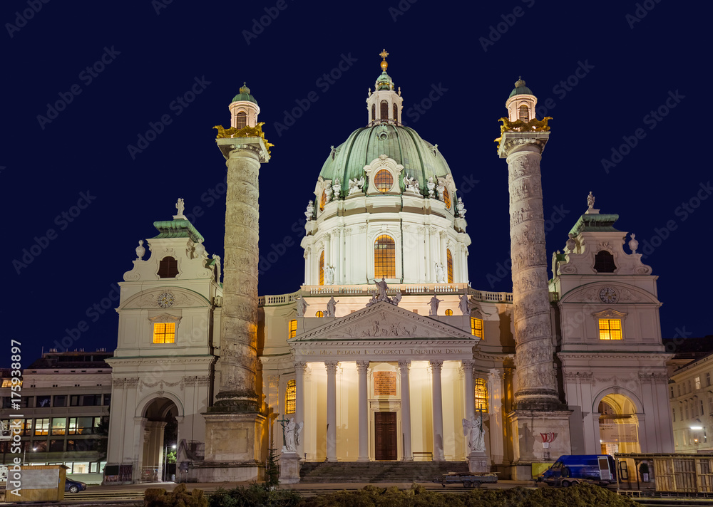 Church Karlskirche in Vienna Austria