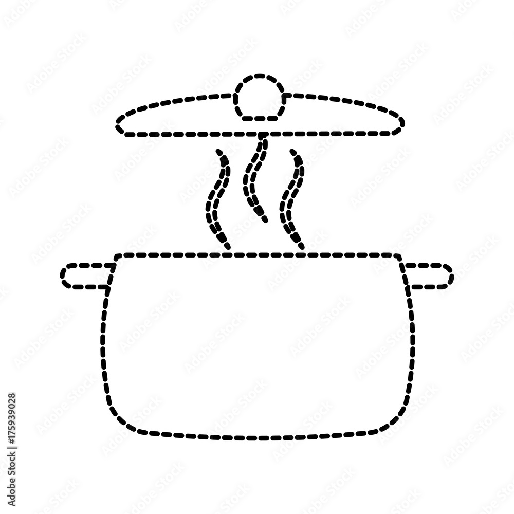 Fototapeta premium soup pan cap equipment cooking icon