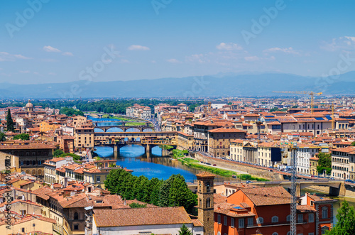 Florence city panorama background