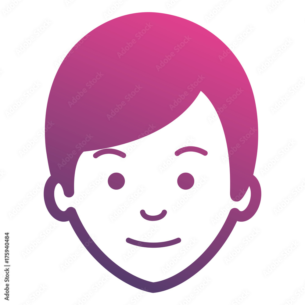 young man head avatar character young man head avatar character