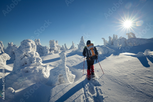 Schneeschuhwanderung im Tiefschnee