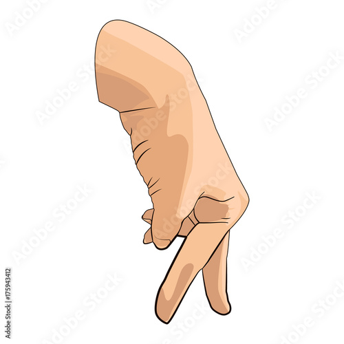 Walk fingers gesture