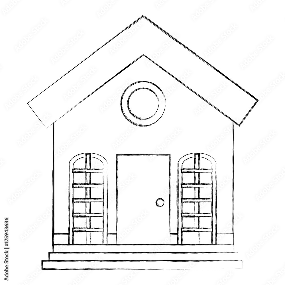 beautiful house building isolated icon beautiful house building isolated icon