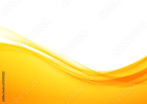 Bright orange abstract modern swoosh elegant soft wave background