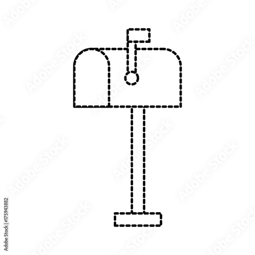 mailbox with flag post news service