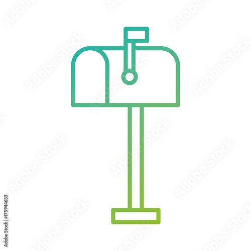 mailbox with flag post news service