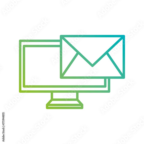 monitor screen email message letter communication