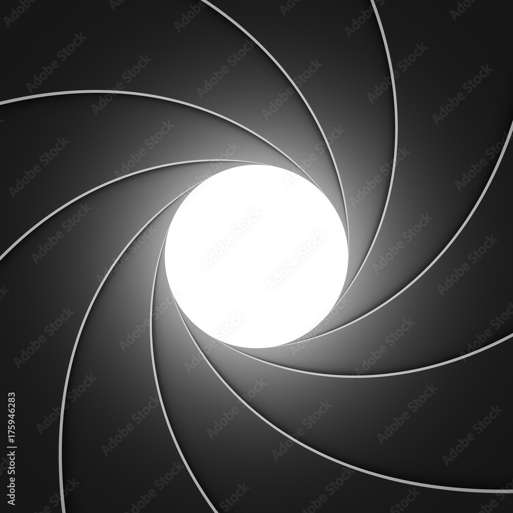 Photo camera aperture blades background