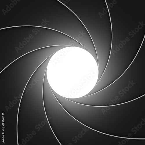 Photo camera aperture blades background