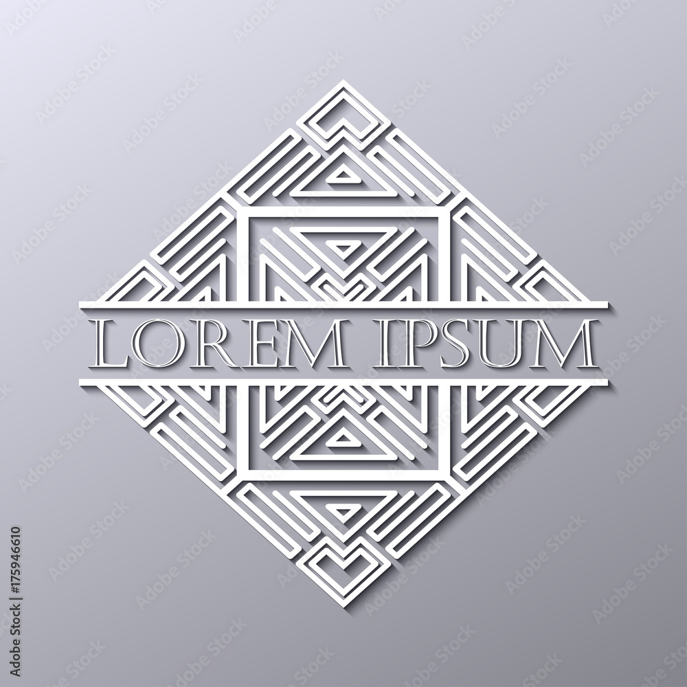 Luxury art deco white vector frame. Label for logo, badge for club, bar, cafe, restaurant, hotel, boutique. Luxury art deco white vector frame. Label for logo, badge for club, bar, cafe, restaurant, hotel, boutique.