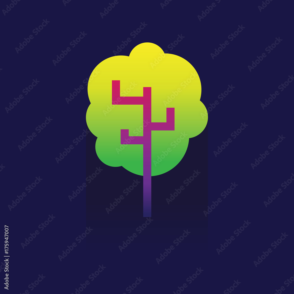 tree icon. logo. Symbols. web. vector illustration. Eps 10. on blue background tree icon. logo. Symbols. web. vector illustration. Eps 10. on blue background