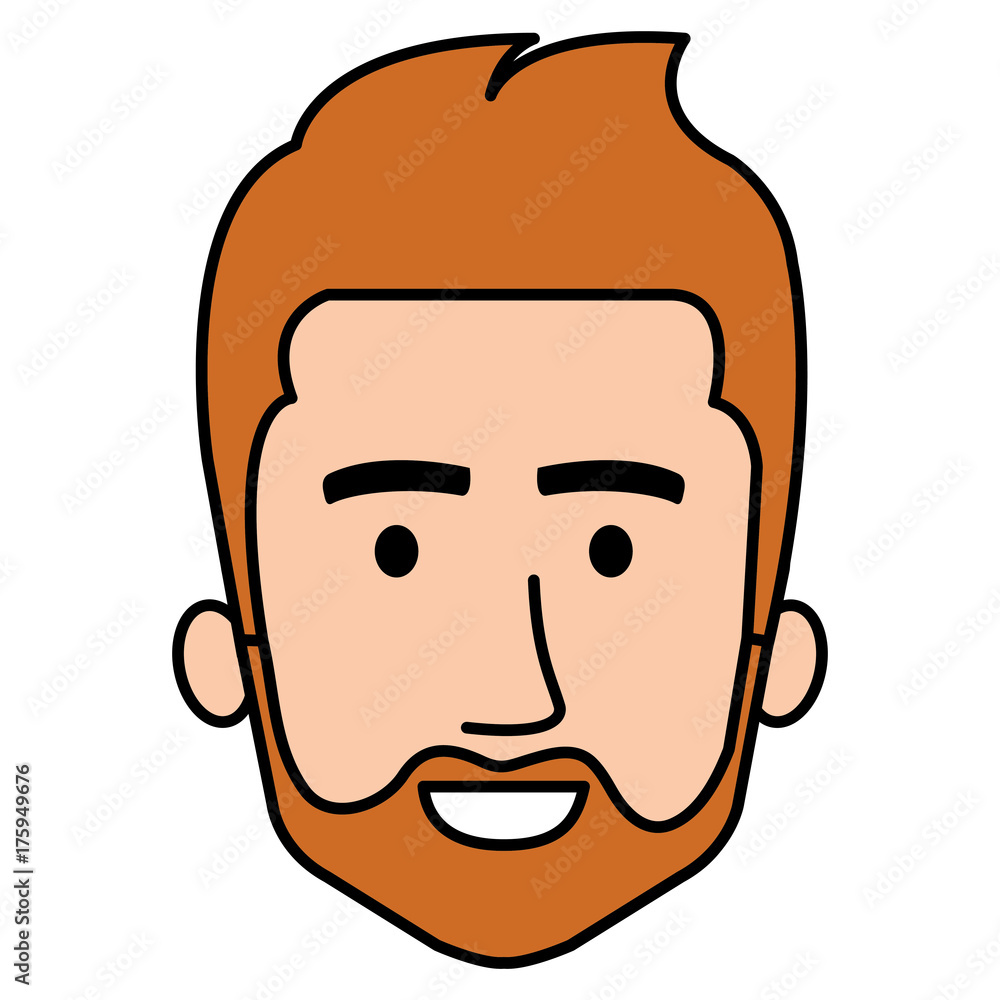 young man head avatar character young man head avatar character