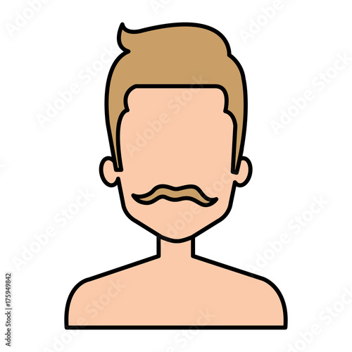 young man shirtless avatar character