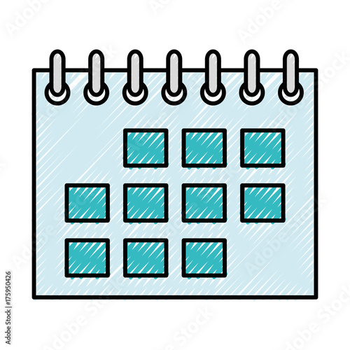 calendar reminder isolated icon