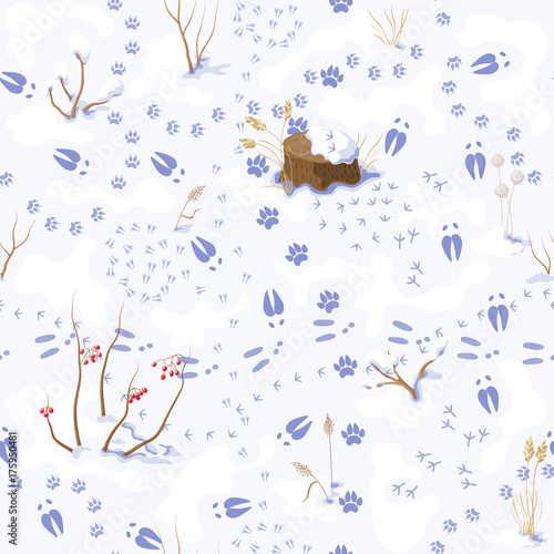 Animals Tracks Pattern