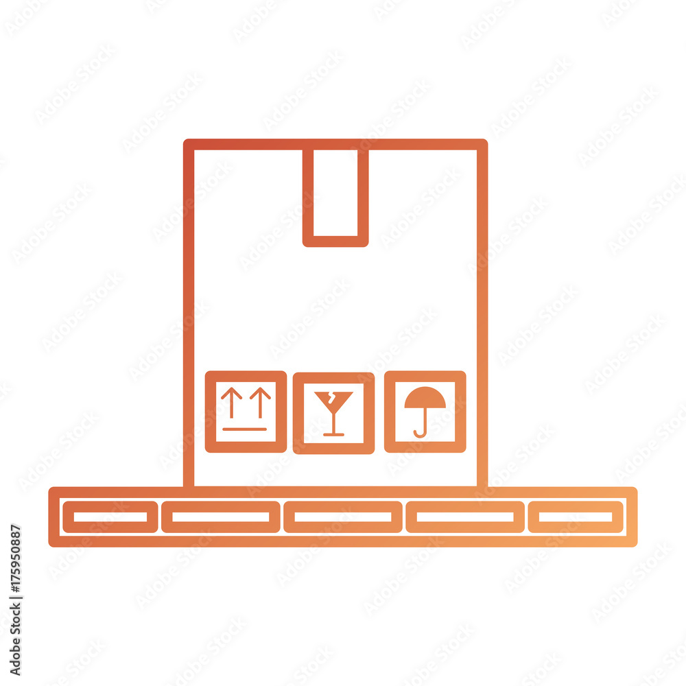 box on wood pallet closed carton delivery packaging vector illustration box on wood pallet closed carton delivery packaging vector illustration