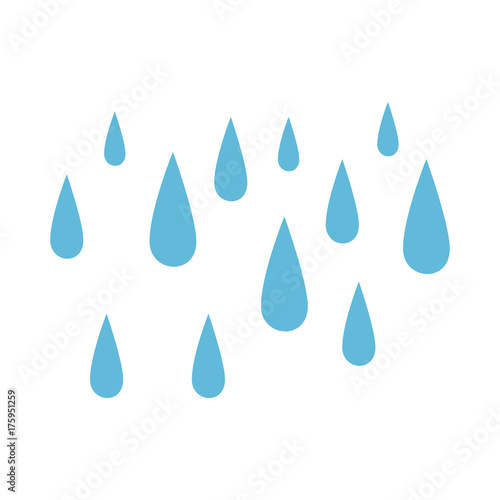 rain drops isolated icon