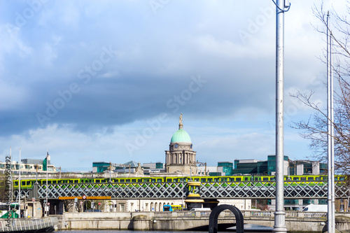 Photography Dublin City Center and river Liffey,Ireland