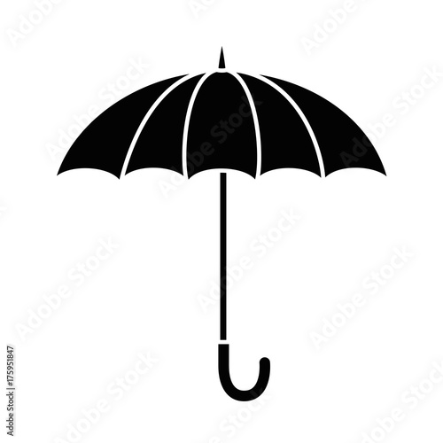 umbrella protective isolated icon