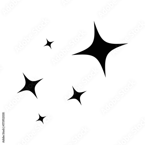 stars night isolated icon