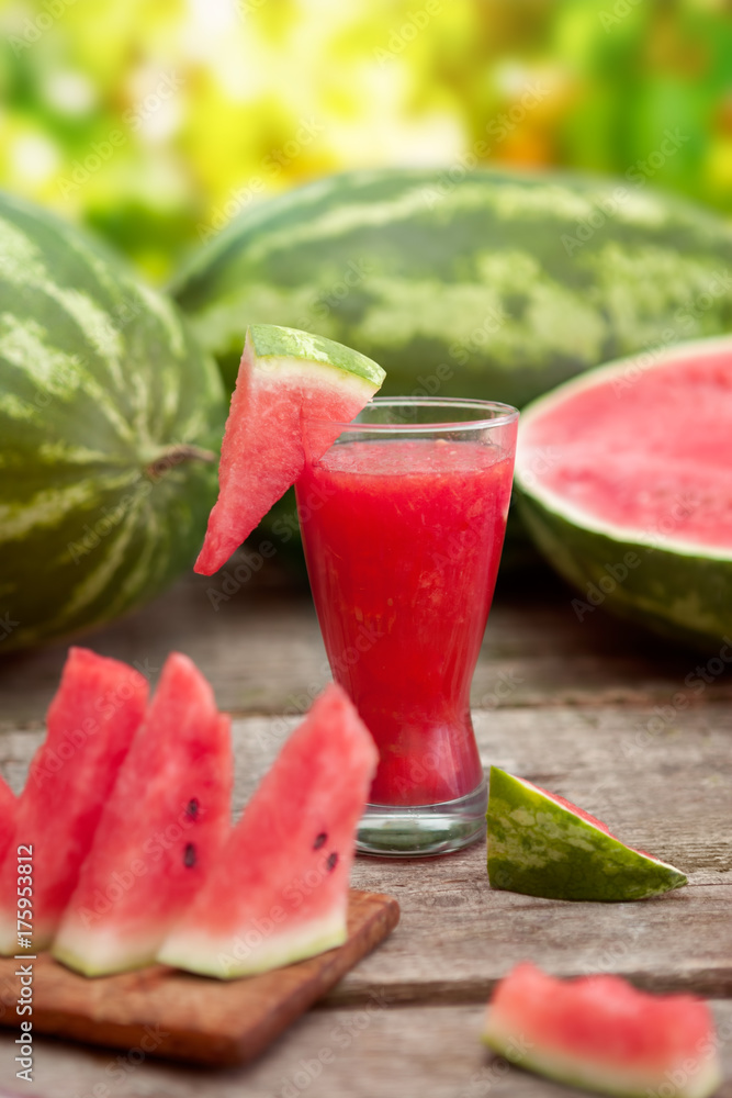 Tasty watermelon smoothie drink Tasty watermelon smoothie drink