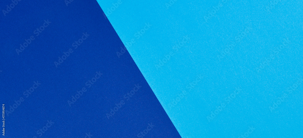 Two tone of blue tones paper banner background