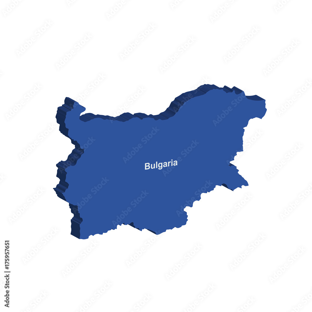 Bulgaria 3d map