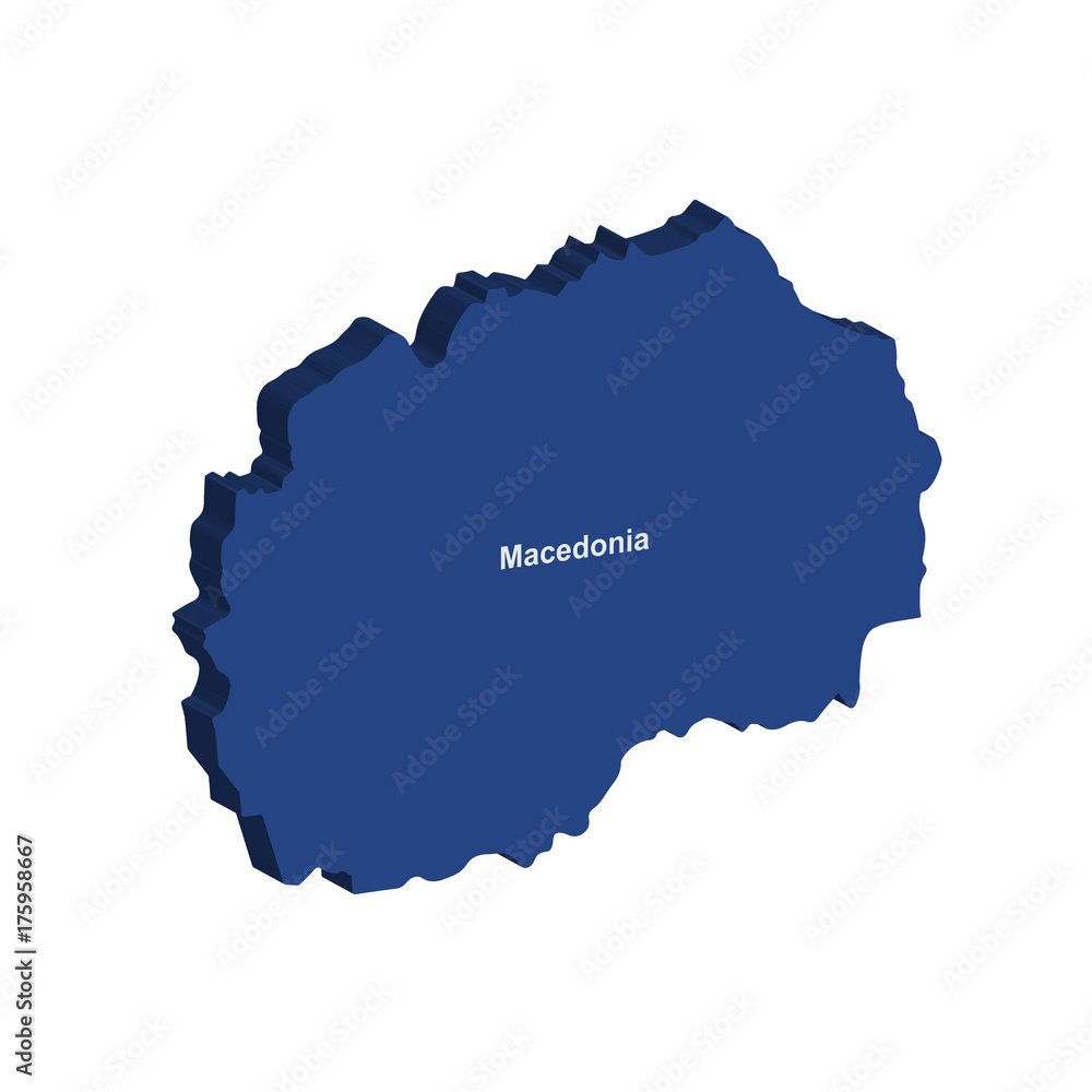 Macedonian 3d map