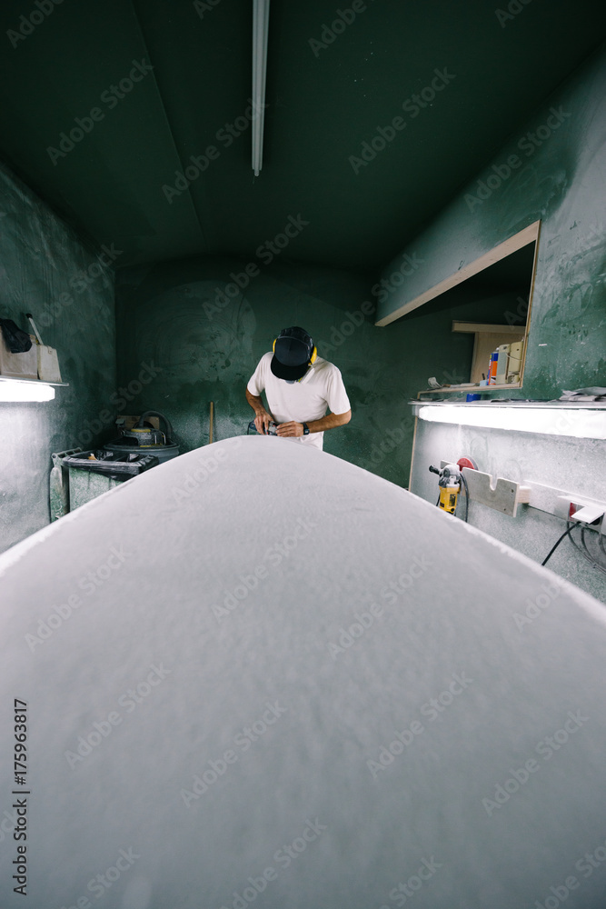 © Urs Siedentop & Co/Stocksy - Shaping surfboard blank © Urs Siedentop & Co/Stocksy - Shaping surfboard blank