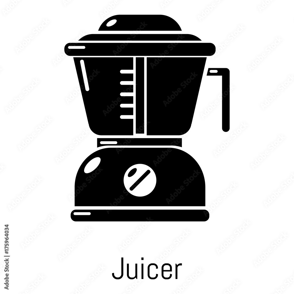 Juicer icon, simple black style