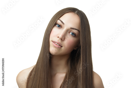Brunette girl with long hair