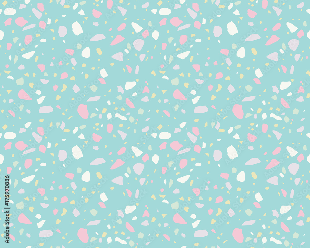 Abstract Pattern. Endless Terrazzo Background. Abstract Pattern. Endless Terrazzo Background.