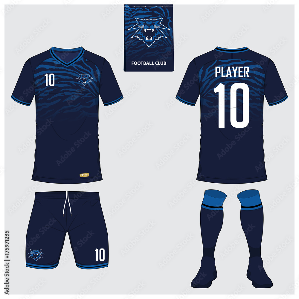 Obraz premium Basketball jersey, shorts, socks template for basketball club. Front and back view sport uniform. Tank top t-shirt mock up with basketball flat logo design on label. Vector Illustration.