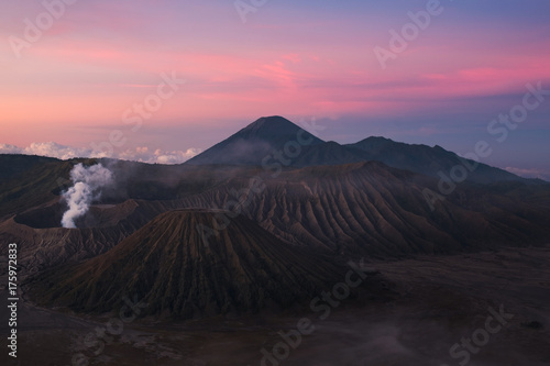 Mount Bromo volcano in Bromo Tengger Semeru National Park, East Java, Indonesia.
