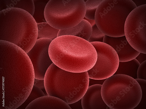 Many Erythrocytes thrombosis in blood