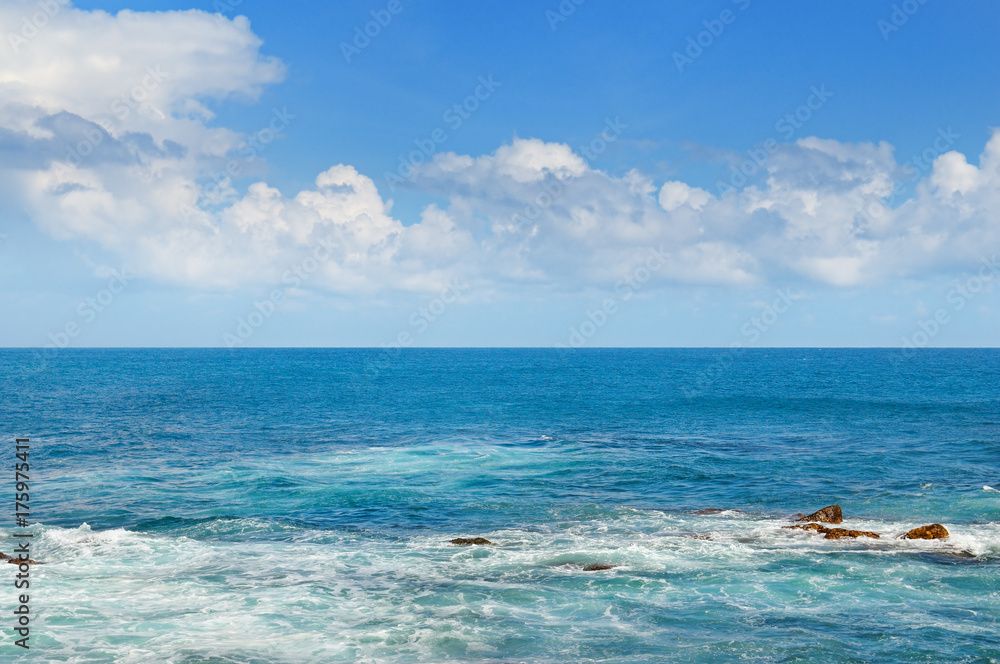 Tropical ocean and blue sky