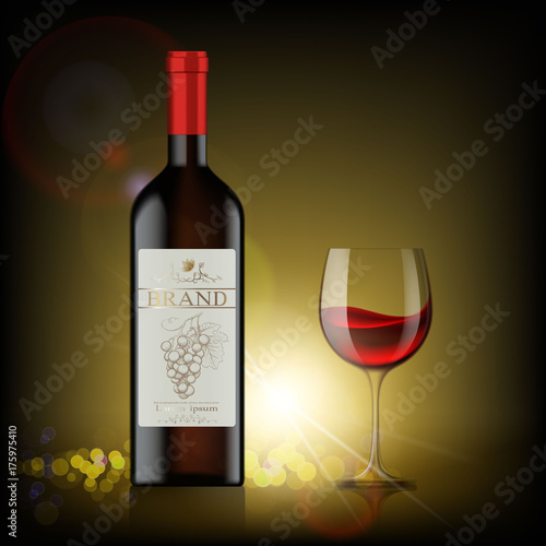Bottle of red wine