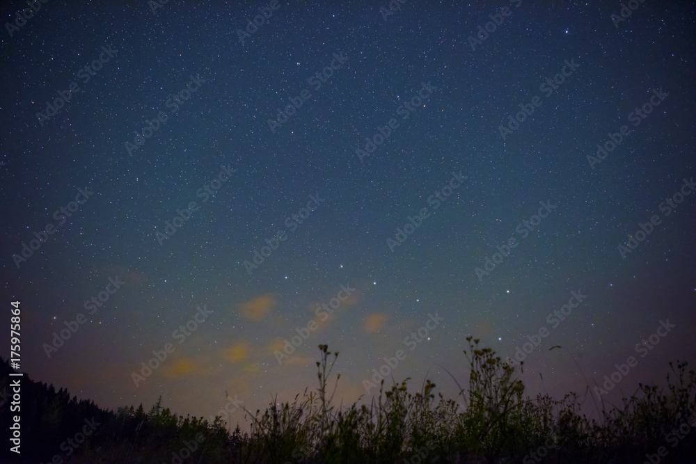 Starry sky with constellation of the Great Bear Starry sky with constellation of the Great Bear