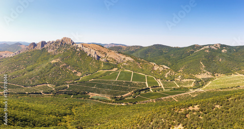 Panorama of mountains in the Crimea