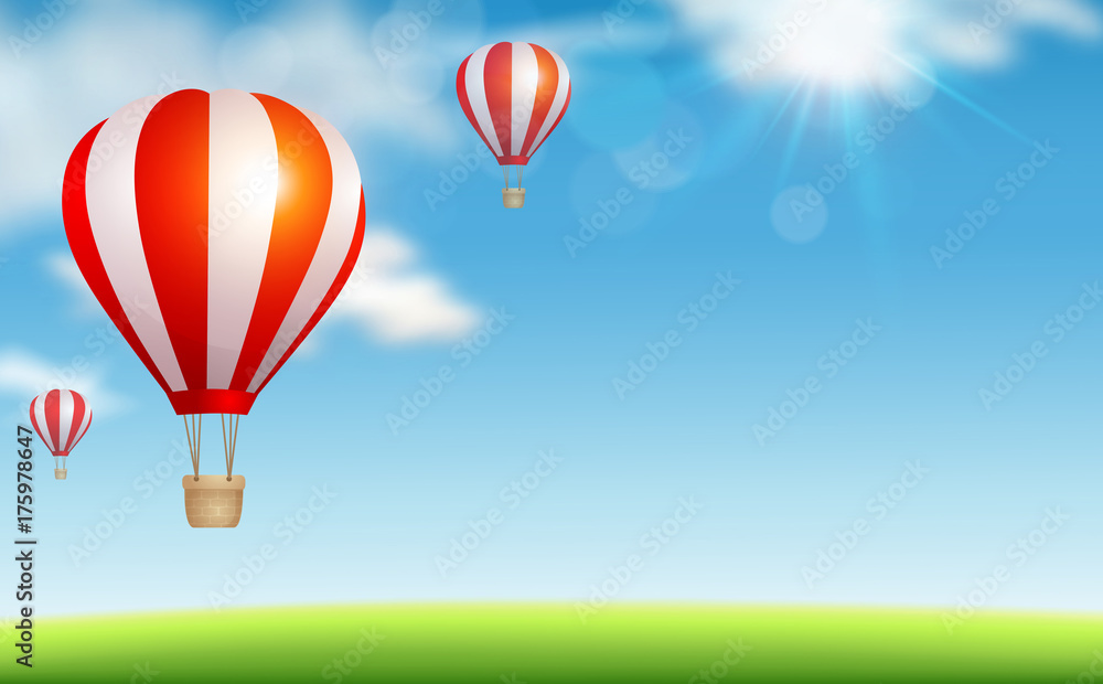 Fototapeta premium Air balloons in the sky