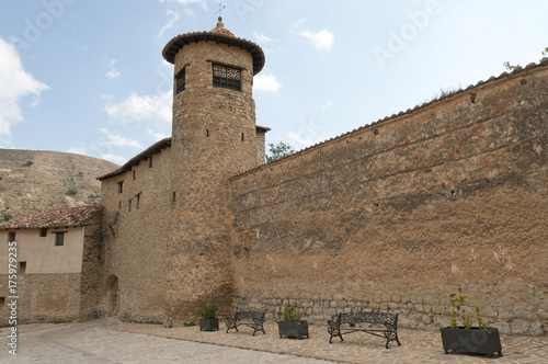 Medieval walls of Mirambel in the Maestrazgo, Teruel, Spain