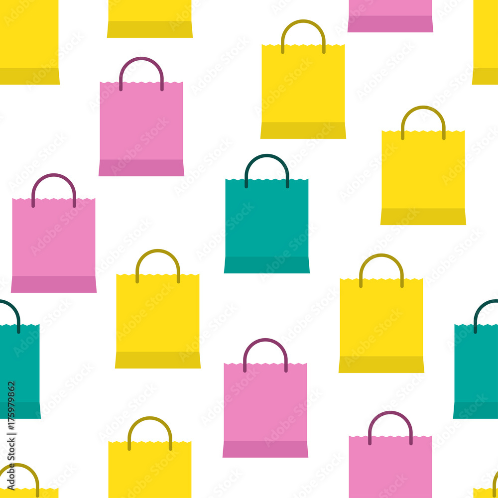 Shopping bags seamless background Shopping bags seamless background