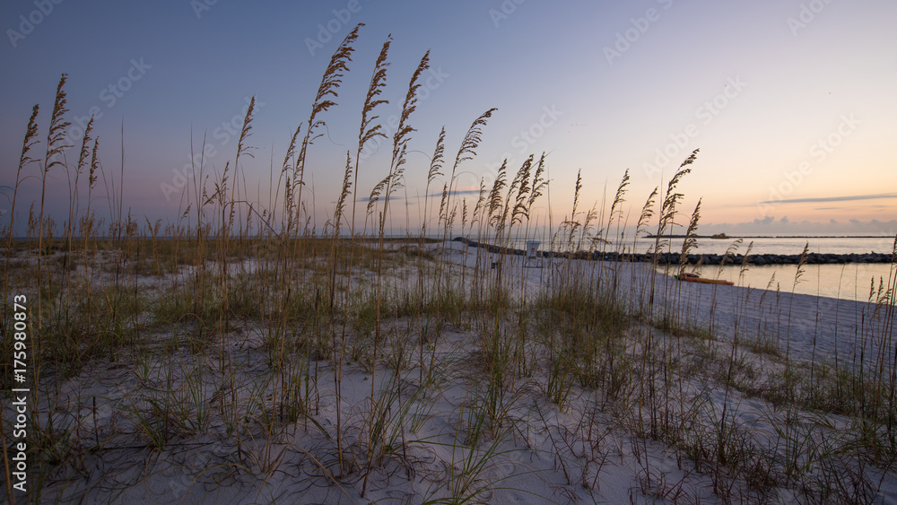 Abendstimmung an Traumstrand in Florida, Destin Abendstimmung an Traumstrand in Florida, Destin