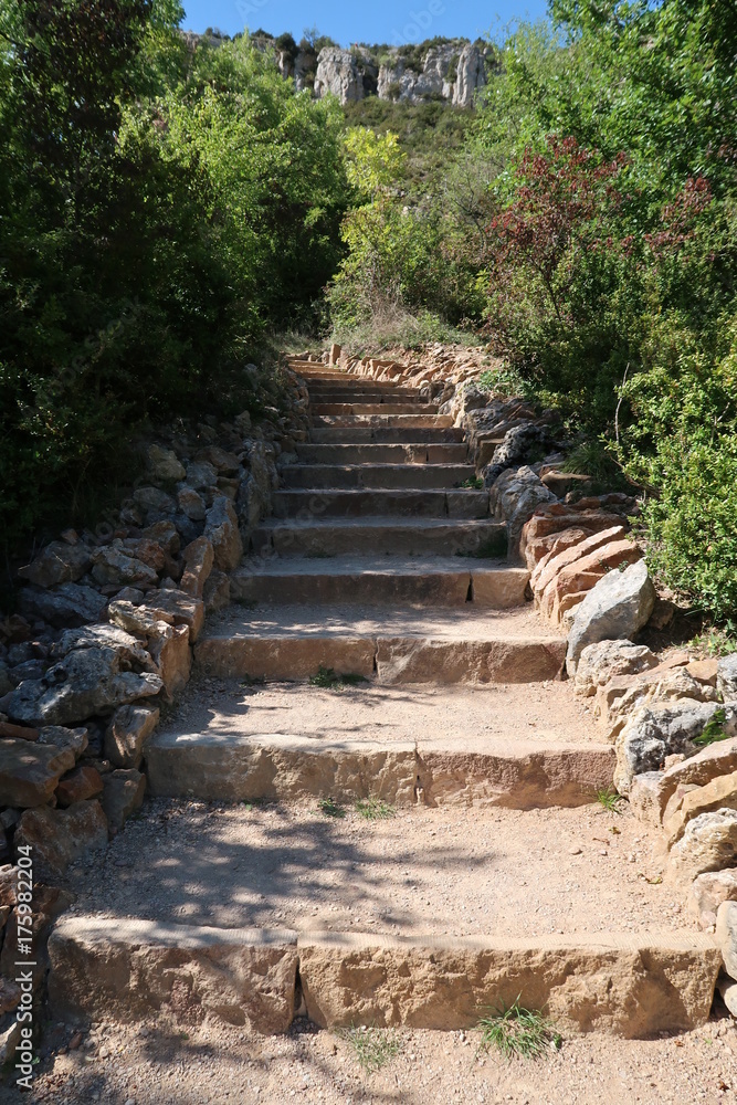 Stairway to Rock of Solutré
