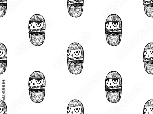 seamless monster pattern